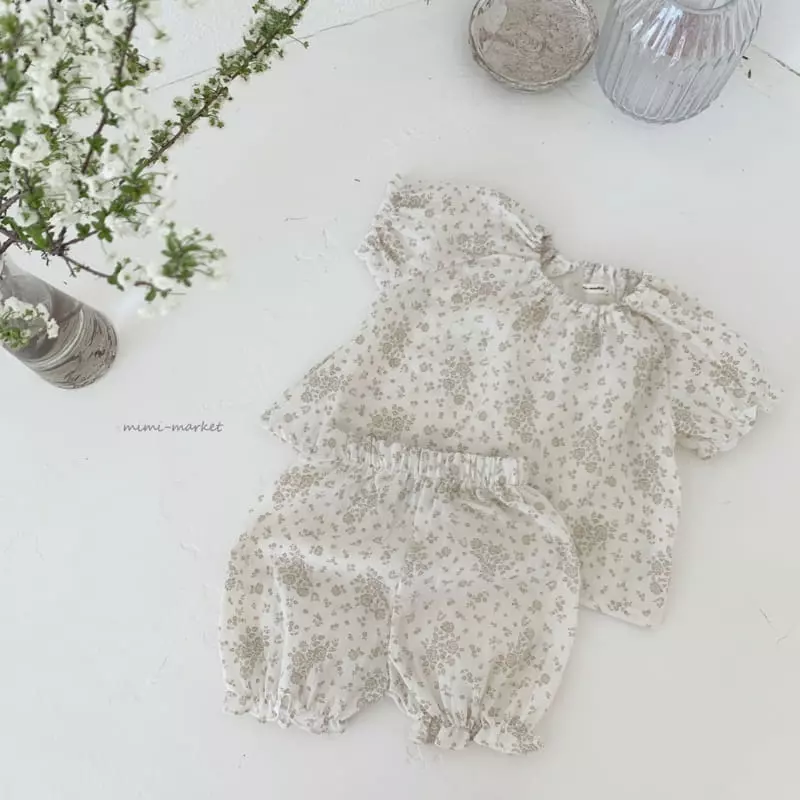 Mimi Market - Korean Baby Fashion - #babyclothing - Bread Top Bottom Set - 9