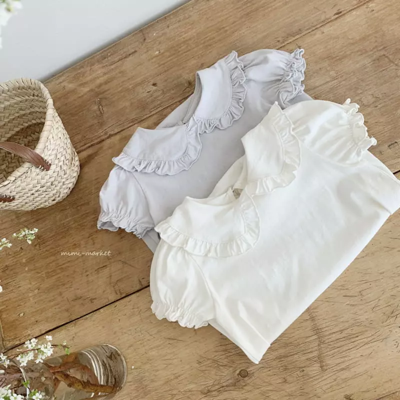 Mimi Market - Korean Baby Fashion - #babyclothing - Anne Collar Bodysuit - 8