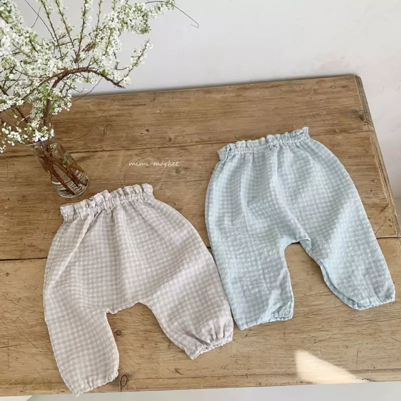 Mimi Market - Korean Baby Fashion - #babyclothing - Check Pants - 4