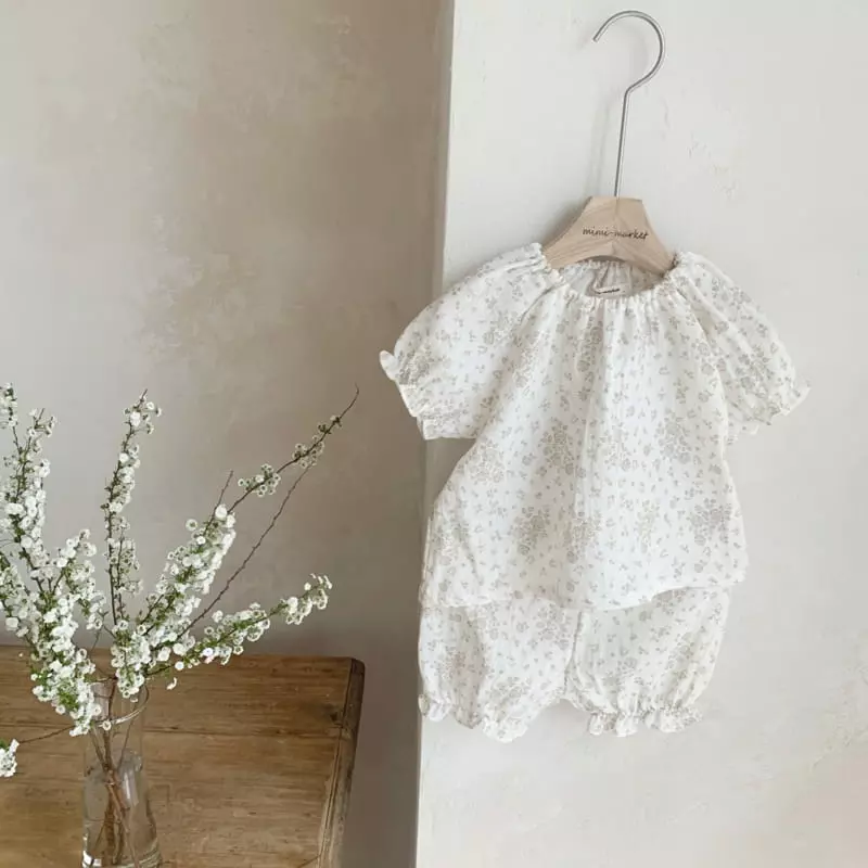 Mimi Market - Korean Baby Fashion - #babygirlfashion - Bread Top Bottom Set - 12