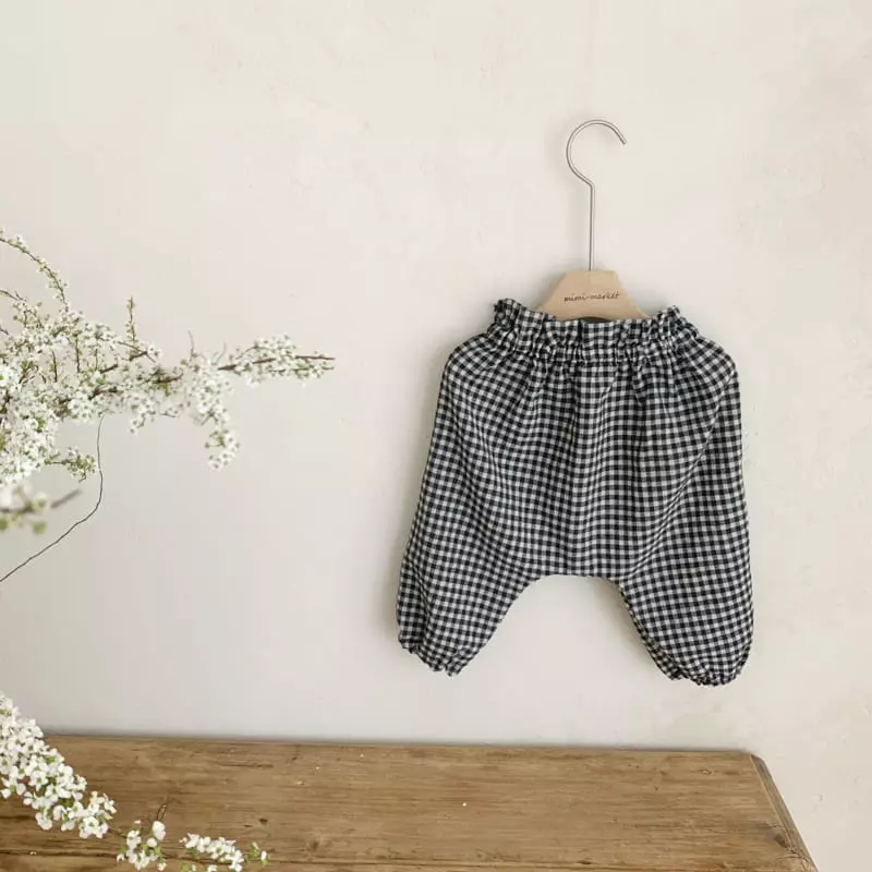 Mimi Market - Korean Baby Fashion - #babygirlfashion - Check Pants - 6