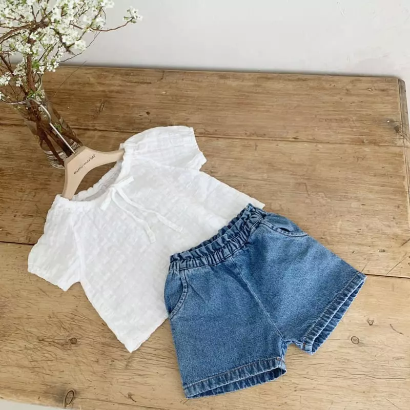 Mimi Market - Korean Baby Fashion - #babyoninstagram - Denim Shorts - 9
