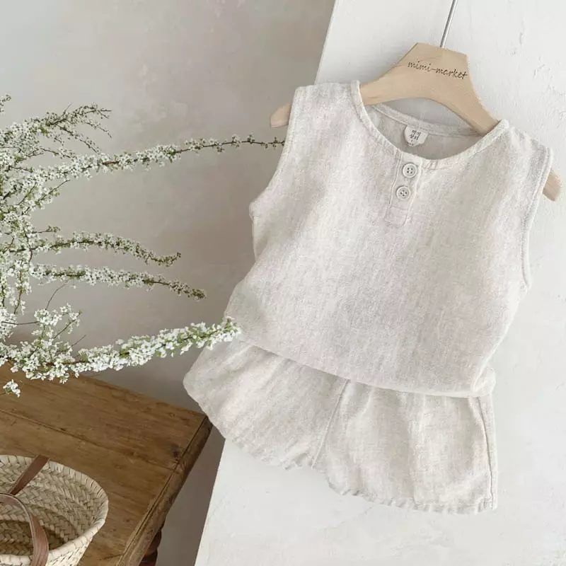 Mimi Market - Korean Baby Fashion - #babyootd - Lami Top Bottom Set - 4