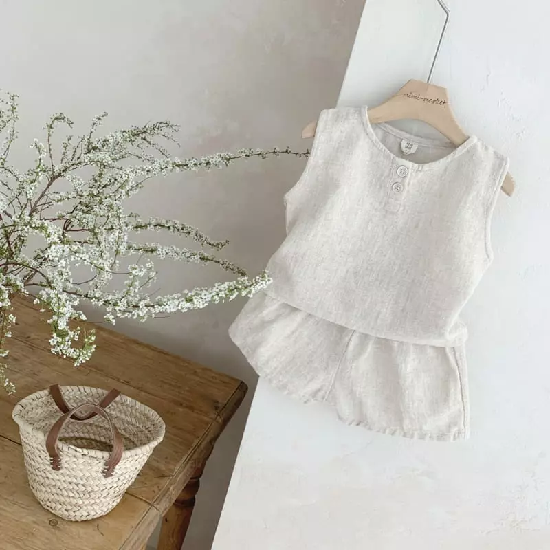 Mimi Market - Korean Baby Fashion - #babyoutfit - Lami Top Bottom Set - 5