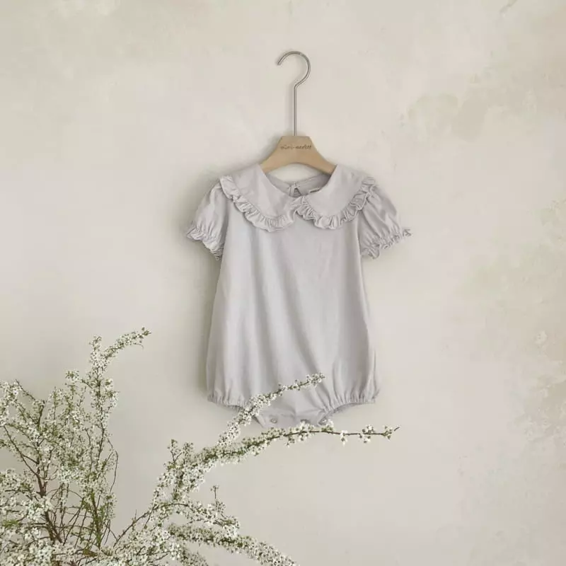 Mimi Market - Korean Baby Fashion - #babyoutfit - Anne Collar Bodysuit
