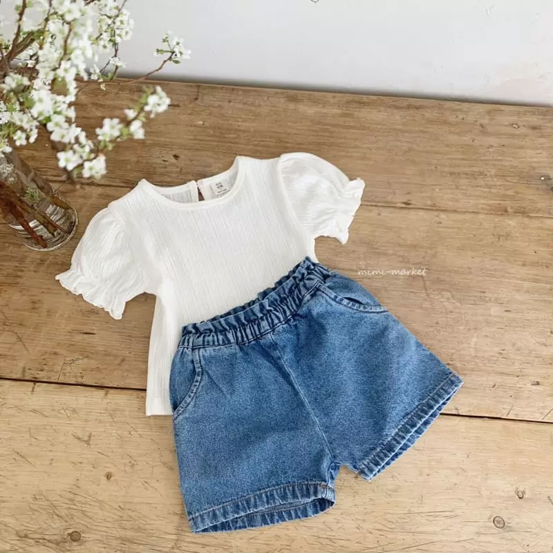 Mimi Market - Korean Baby Fashion - #babyoutfit - Denim Shorts - 12