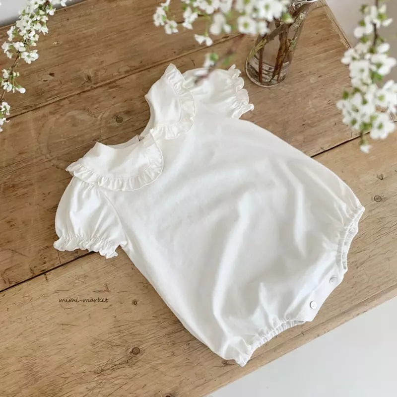Mimi Market - Korean Baby Fashion - #babywear - Anne Collar Bodysuit - 2