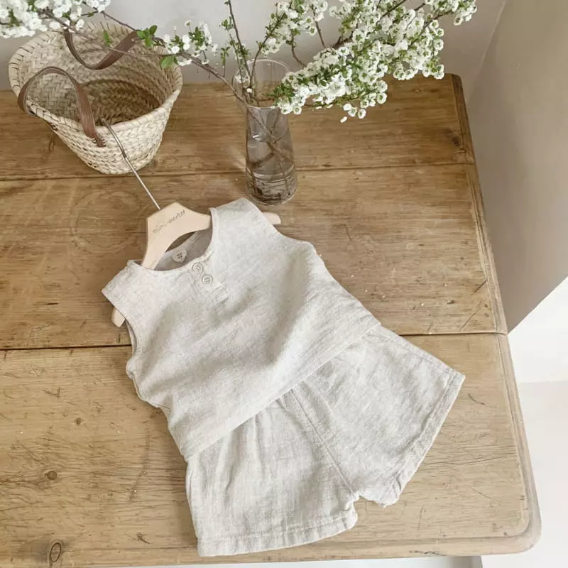 Mimi Market - Korean Baby Fashion - #onlinebabyboutique - Lami Top Bottom Set - 7