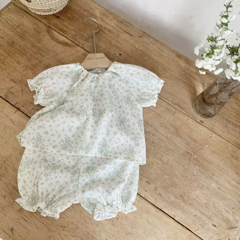 Mimi Market - Korean Baby Fashion - #babywear - Bread Top Bottom Set - 4