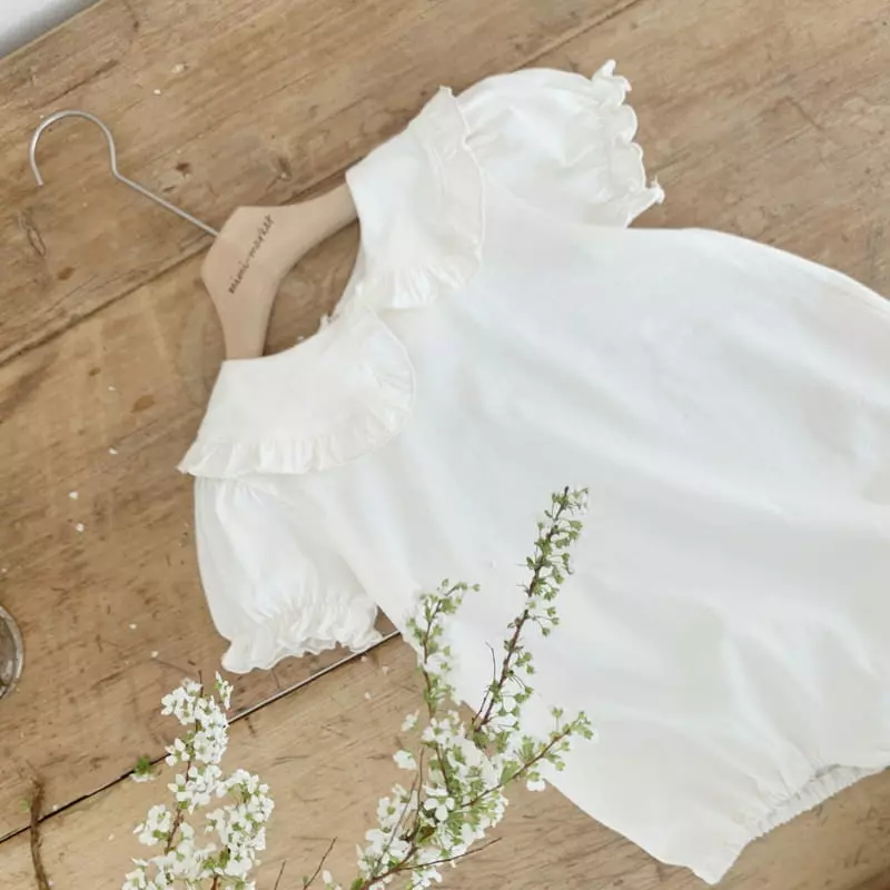 Mimi Market - Korean Baby Fashion - #onlinebabyboutique - Anne Collar Bodysuit - 3