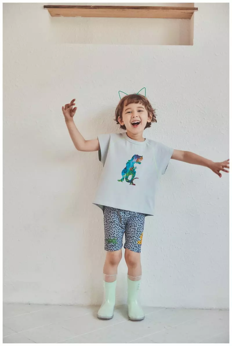 Mimico - Korean Children Fashion - #childofig - Cool Dino Tee - 3
