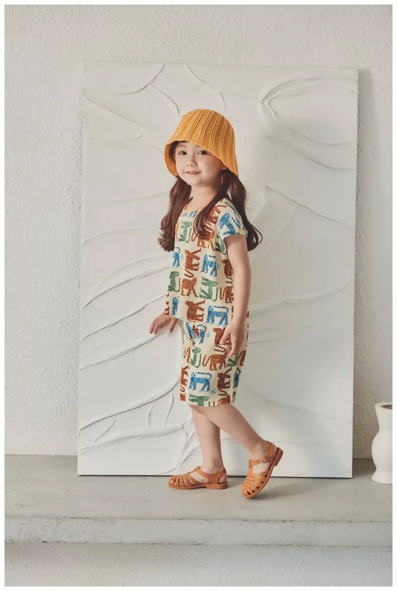 Mimico - Korean Children Fashion - #childofig - Leopard Wrinkle Top Bottom Set - 11