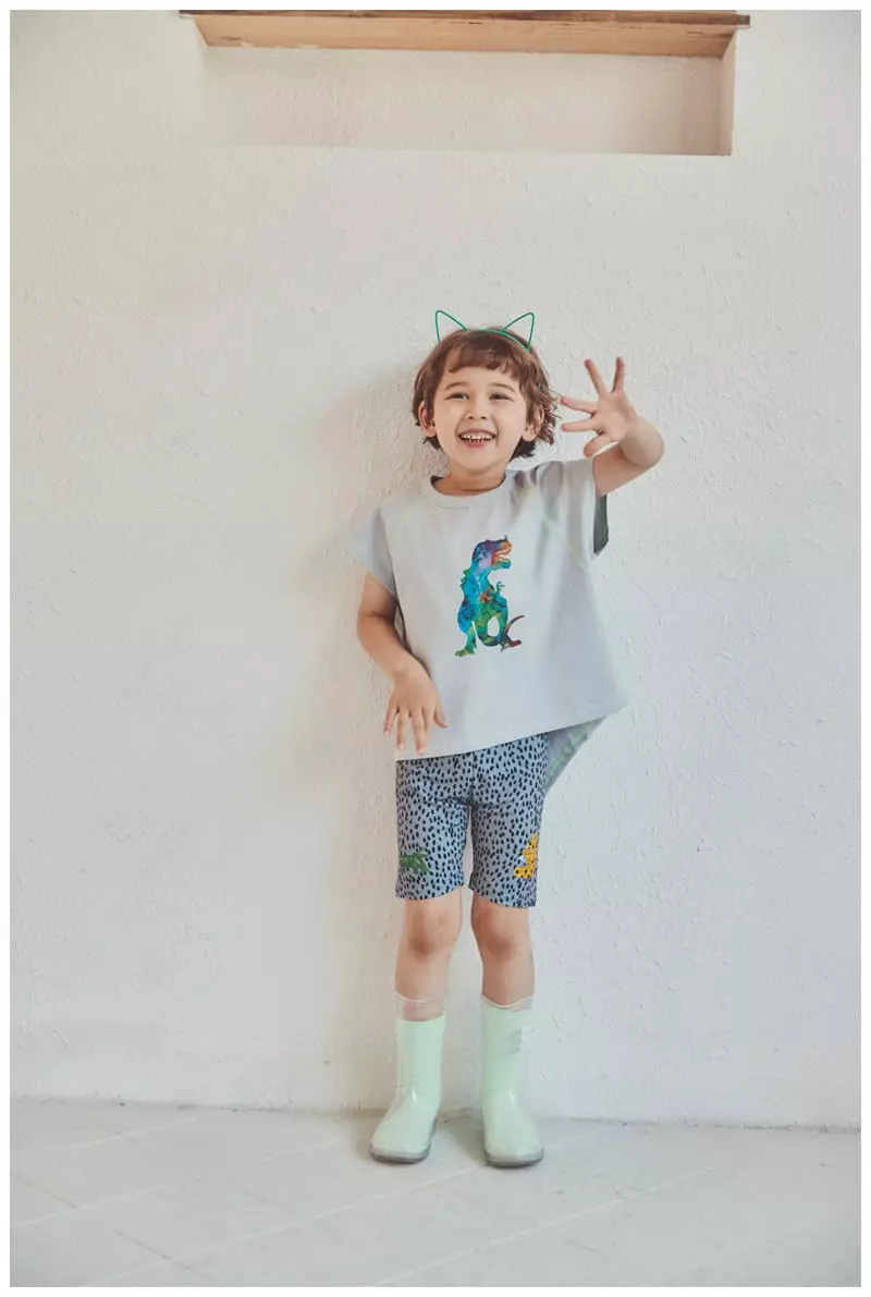 Mimico - Korean Children Fashion - #childofig - Cool Dino Tee - 4