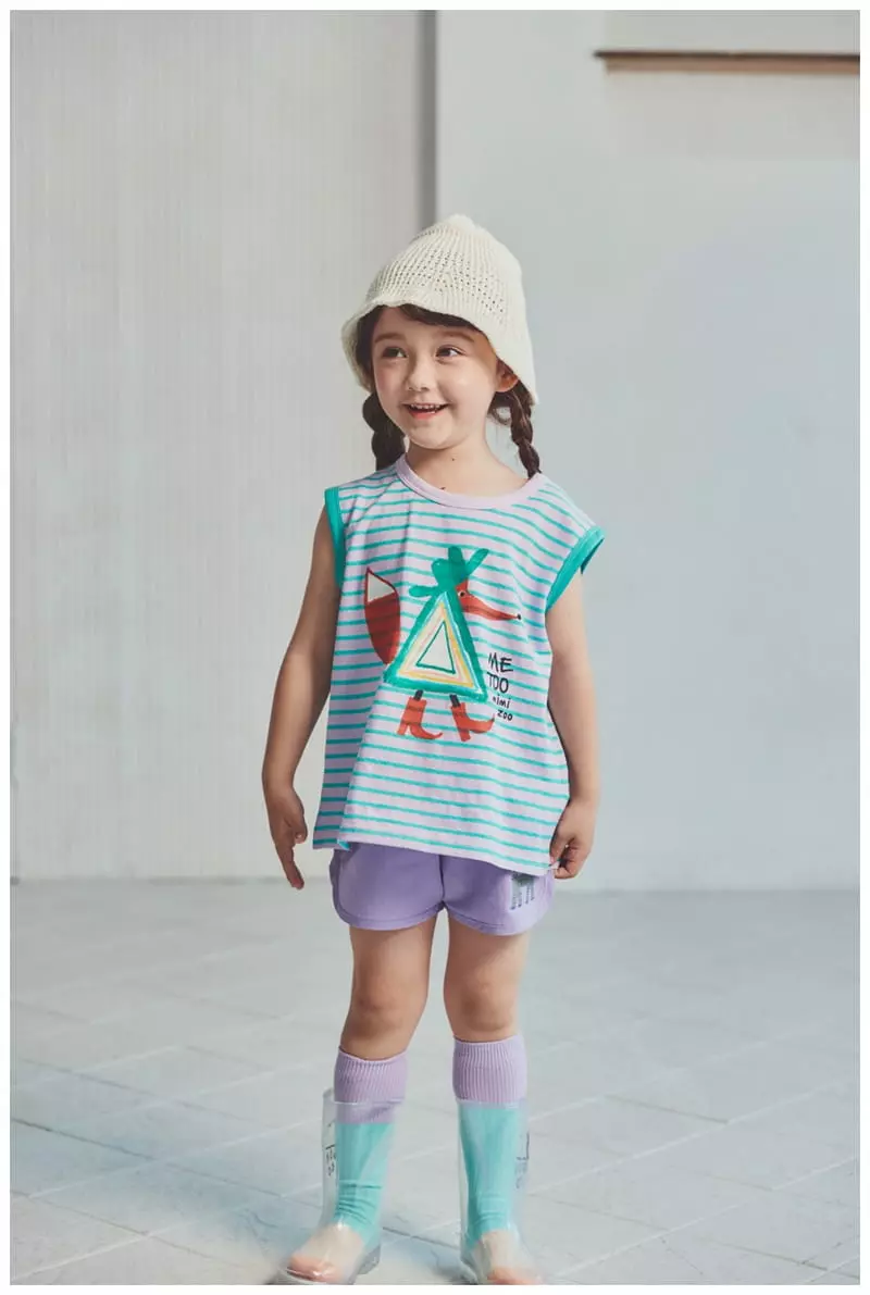 Mimico - Korean Children Fashion - #kidsshorts - Long Pin Tee - 3