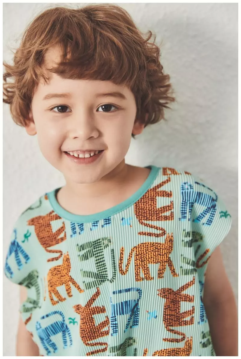 Mimico - Korean Children Fashion - #kidsstore - Leopard Wrinkle Top Bottom Set - 4