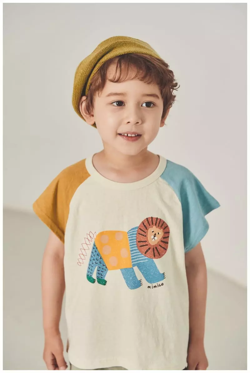 Mimico - Korean Children Fashion - #magicofchildhood - Lion Tee - 3