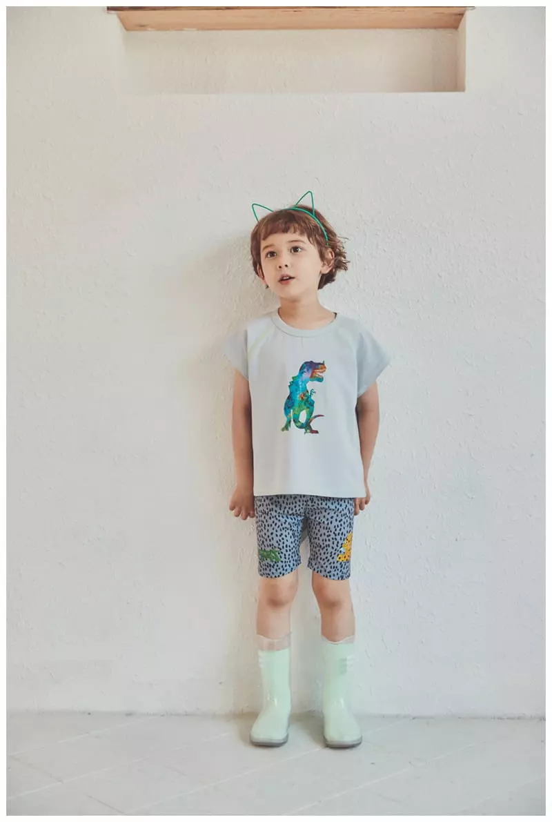 Mimico - Korean Children Fashion - #toddlerclothing - Cool Dino Tee