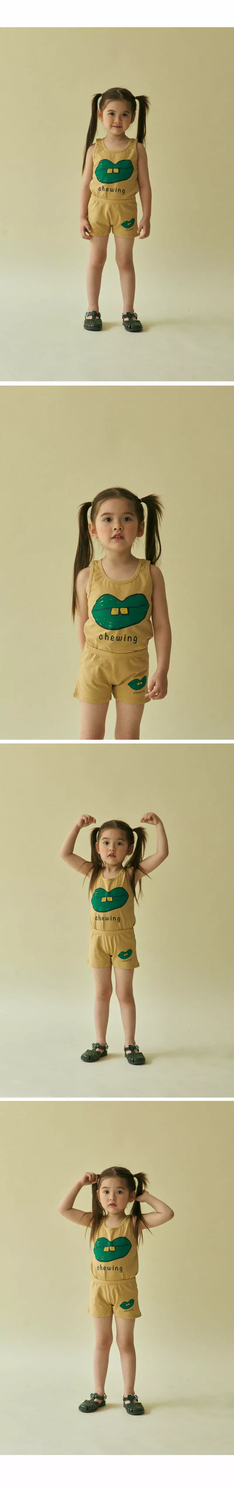 Mini Ps Market - Korean Children Fashion - #littlefashionista - Chuing Girl Square Briefs