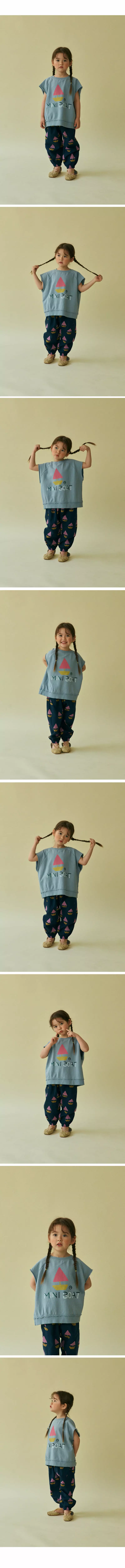 Mini Ps Market - Korean Children Fashion - #magicofchildhood - Mini Boat Printing Sweatshirt - 3