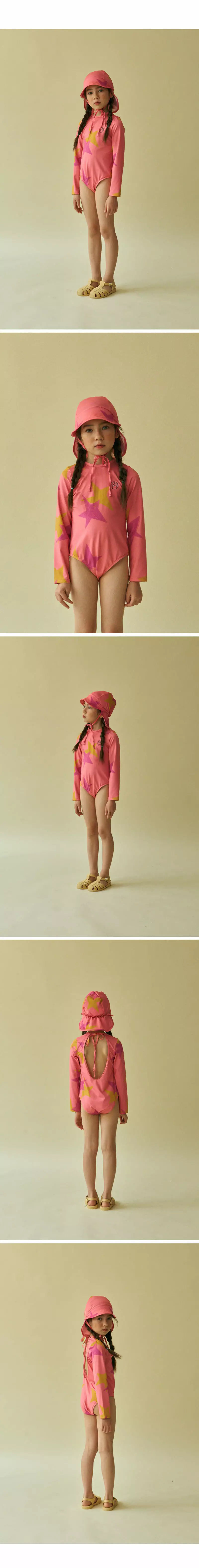 Mini Ps Market - Korean Children Fashion - #magicofchildhood - Mini Star All Over Swim Hat