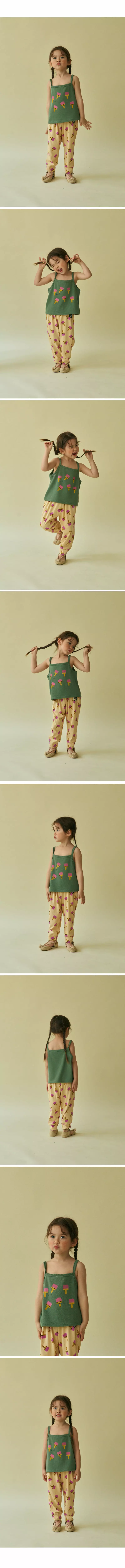 Mini Ps Market - Korean Children Fashion - #minifashionista - Brush Printing Waffle Tank Top - 3