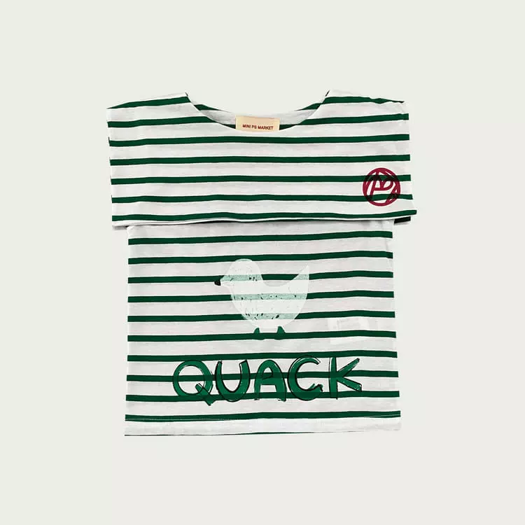Mini Ps Market - Korean Children Fashion - #stylishchildhood - Duck Stripes Sailor Tank Top - 3