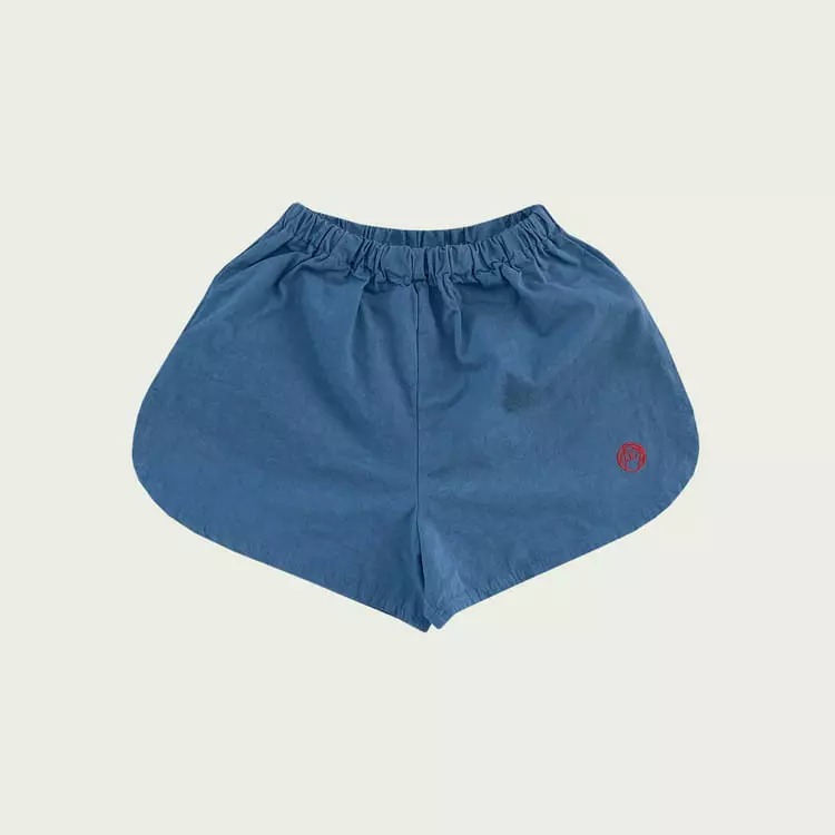 Mini Ps Market - Korean Children Fashion - #todddlerfashion - Rolling Embroidery Oven Track Shorts - 5