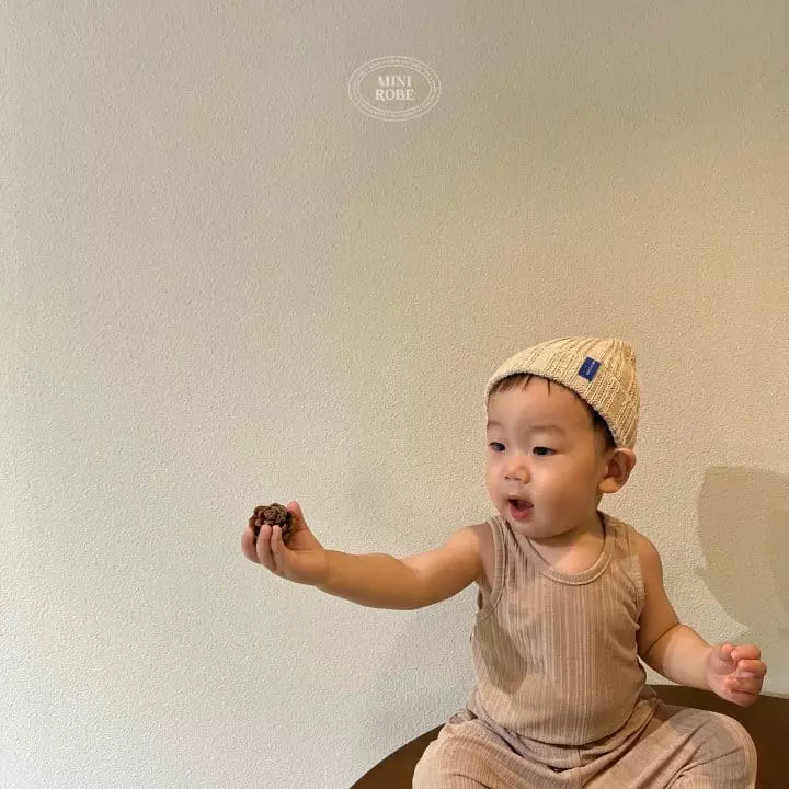 Mini Robe - Korean Baby Fashion - #babyfever - Mellow Top Bottom Set - 12