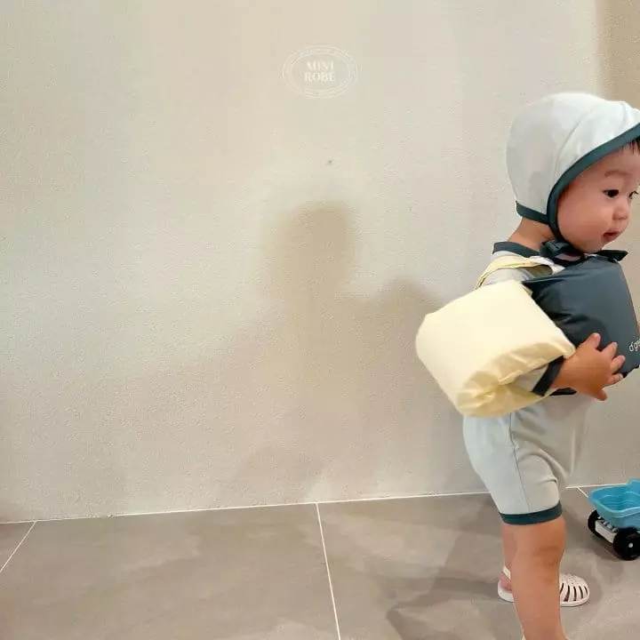 Mini Robe - Korean Baby Fashion - #babyoutfit - Swim Bodysuit - 4