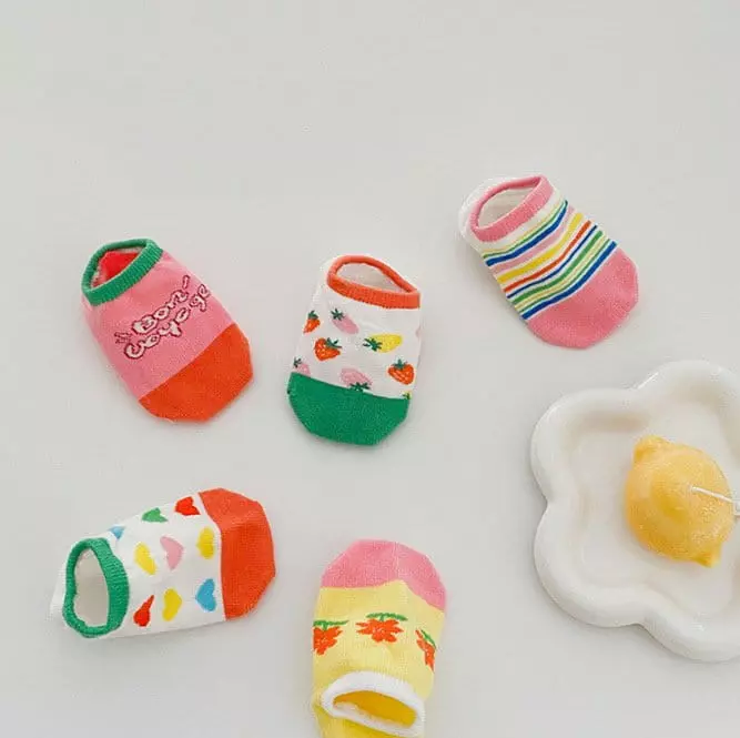 Miso - Korean Children Fashion - #kidzfashiontrend - Berry Socks Set - 4