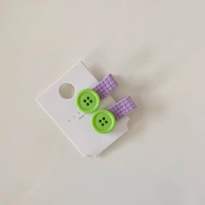 Miso - Korean Children Fashion - #stylishchildhood - Button Hairpin - 4