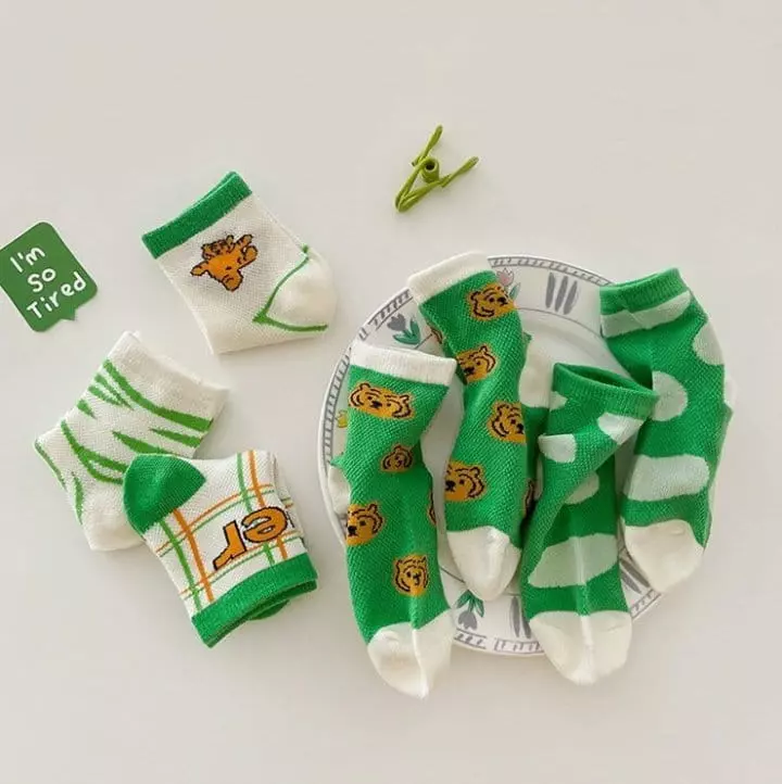 Miso - Korean Children Fashion - #childrensboutique - Tiger Socks Set - 6