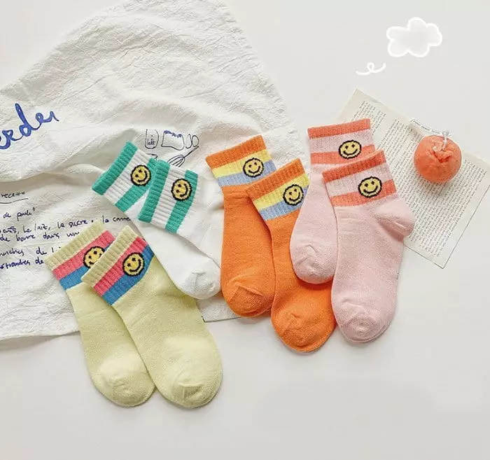Miso - Korean Children Fashion - #childrensboutique - Notice Smile Socks