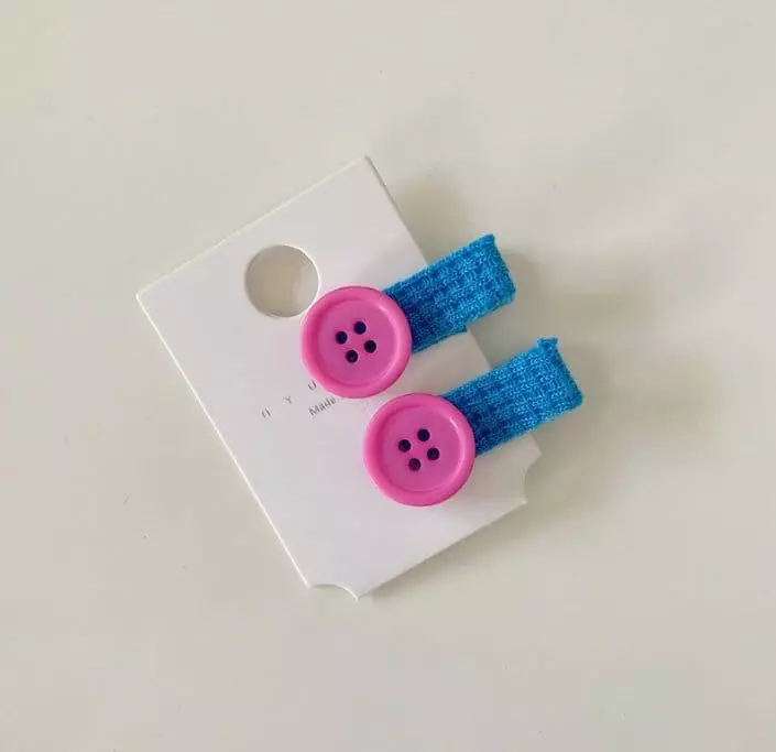 Miso - Korean Children Fashion - #designkidswear - Button Hairpin - 6