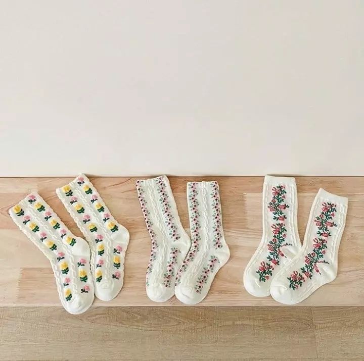 Miso - Korean Children Fashion - #fashionkids - Rose Socks Set