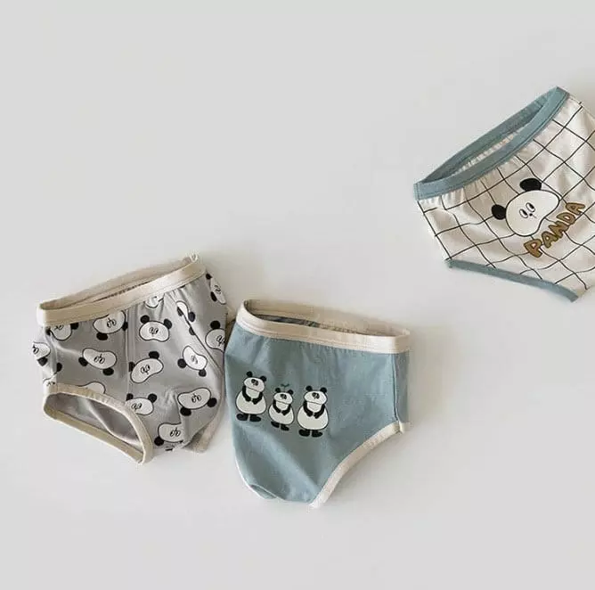 Miso - Korean Children Fashion - #fashionkids - Panda Underwear Set - 3