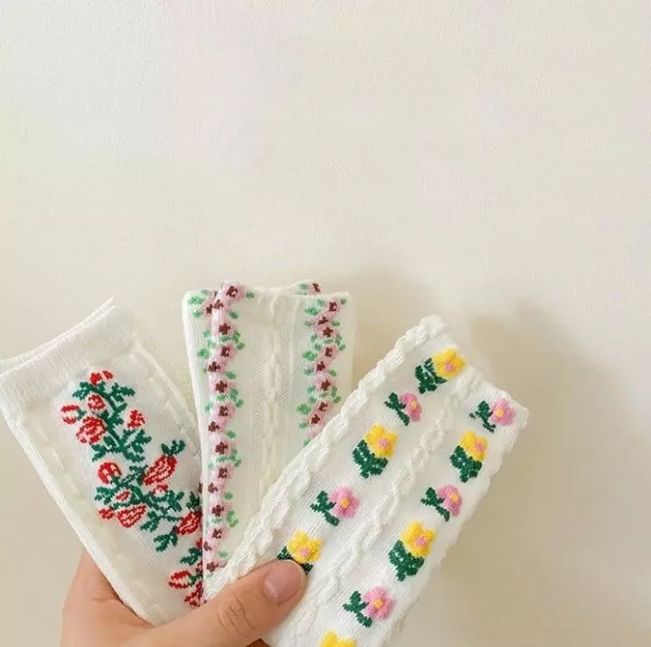 Miso - Korean Children Fashion - #kidsshorts - Rose Socks Set - 2