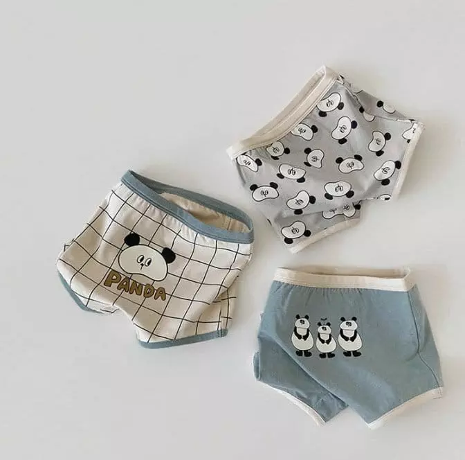 Miso - Korean Children Fashion - #fashionkids - Panda Underwear Set - 4