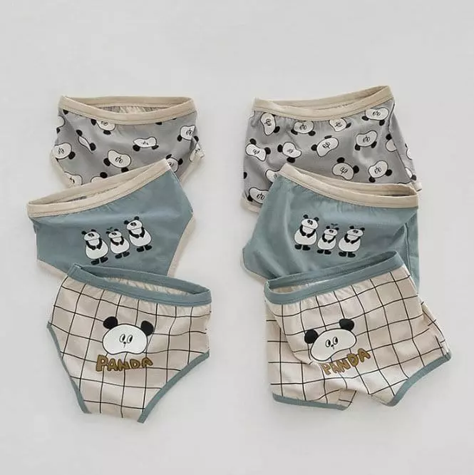 Miso - Korean Children Fashion - #kidsstore - Panda Underwear Set - 5