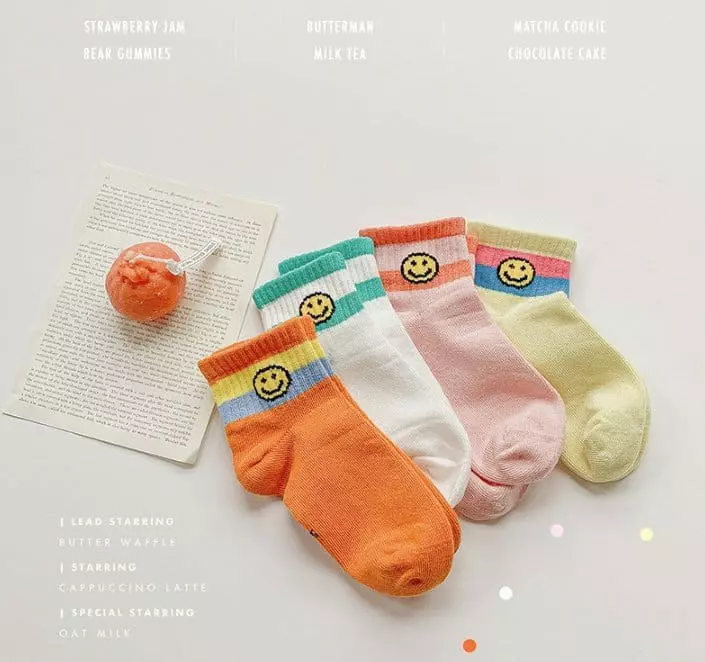 Miso - Korean Children Fashion - #kidsstore - Notice Smile Socks - 6