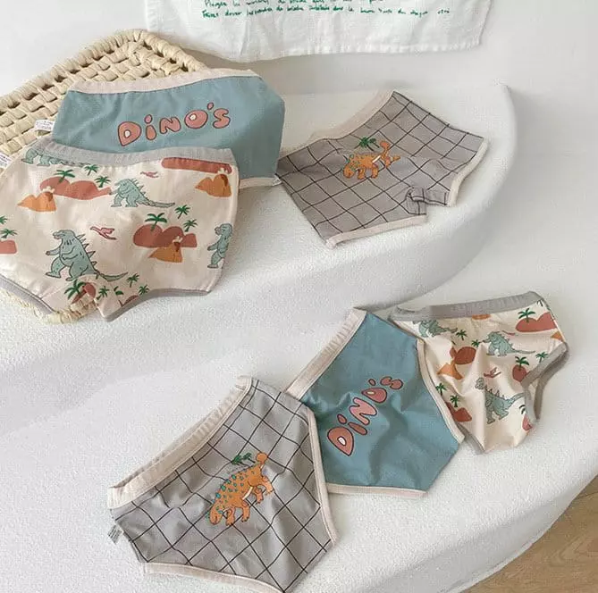 Miso - Korean Children Fashion - #kidzfashiontrend - New Dino Underwear - 5
