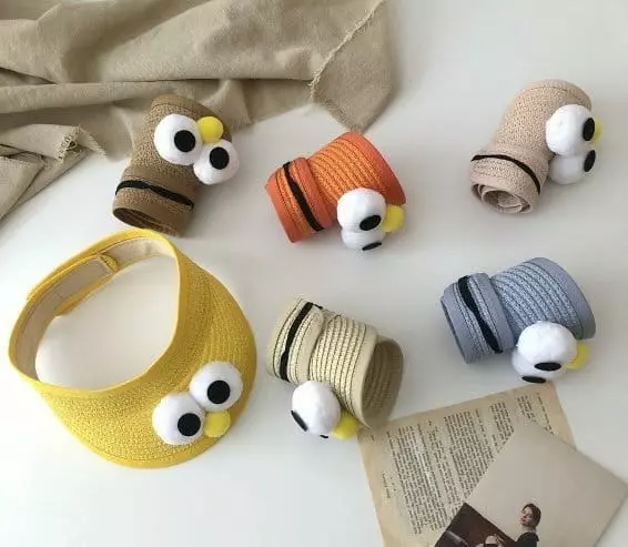 Miso - Korean Children Fashion - #littlefashionista - Big Eyes Sun Cap