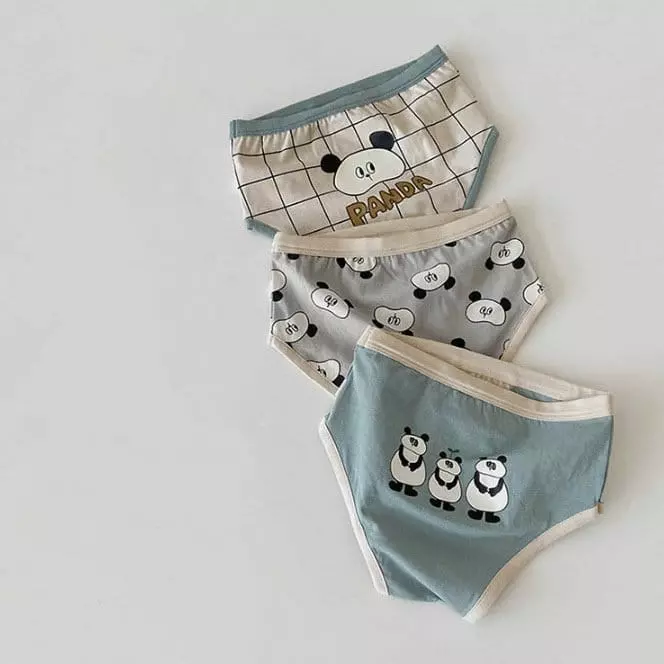 Miso - Korean Children Fashion - #littlefashionista - Panda Underwear Set - 8
