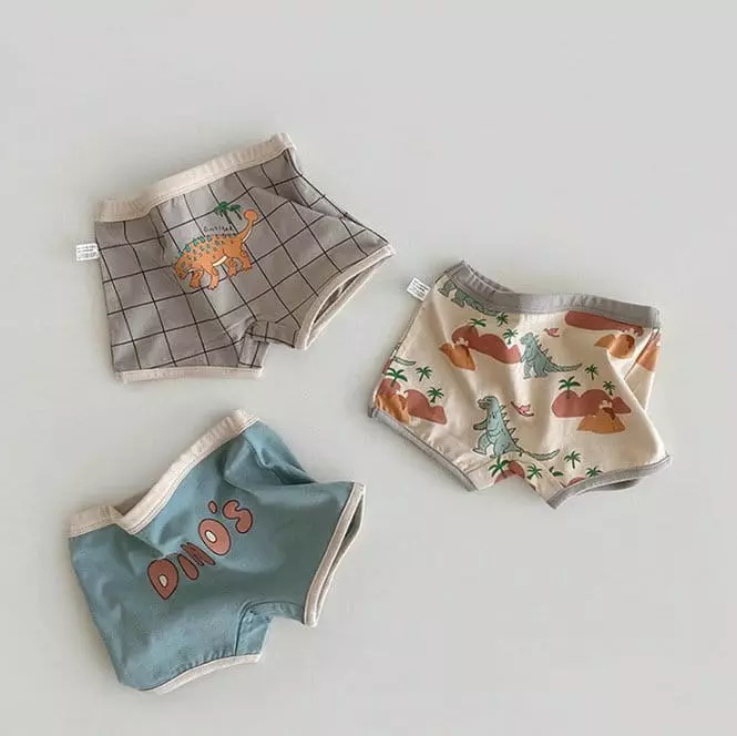 Miso - Korean Children Fashion - #littlefashionista - New Dino Underwear - 7
