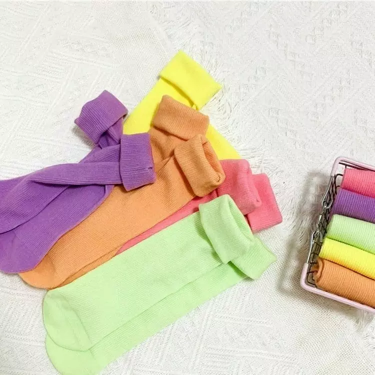 Miso - Korean Children Fashion - #minifashionista - Neon Socks - 5