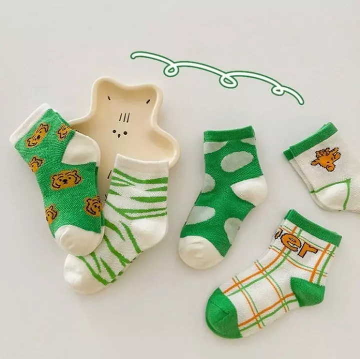 Miso - Korean Children Fashion - #minifashionista - Tiger Socks Set - 2