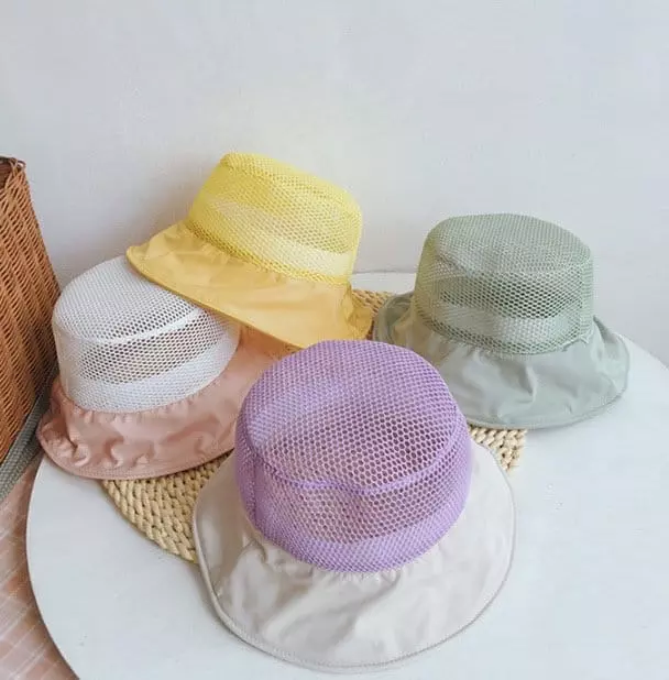 Miso - Korean Children Fashion - #minifashionista - Mesh Bucket Hat - 6