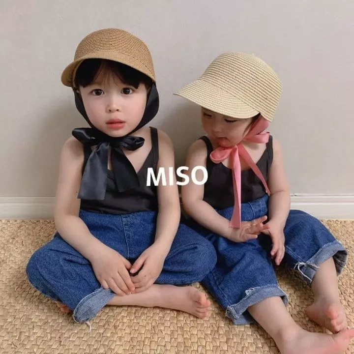 Miso - Korean Children Fashion - #minifashionista - Ribbon Straw Hat - 7