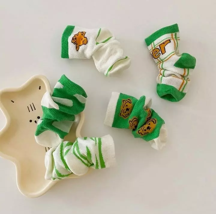 Miso - Korean Children Fashion - #prettylittlegirls - Tiger Socks Set - 3