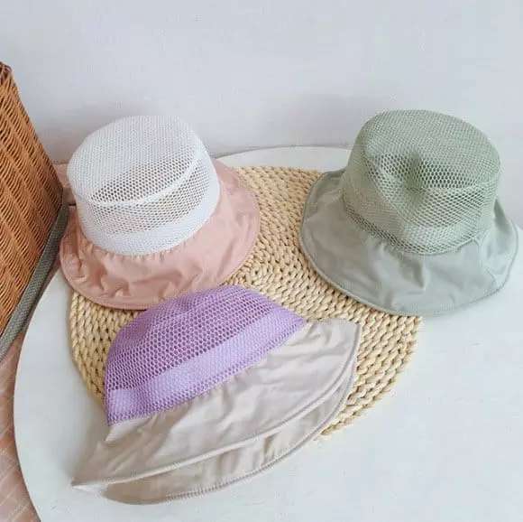 Miso - Korean Children Fashion - #prettylittlegirls - Mesh Bucket Hat - 7